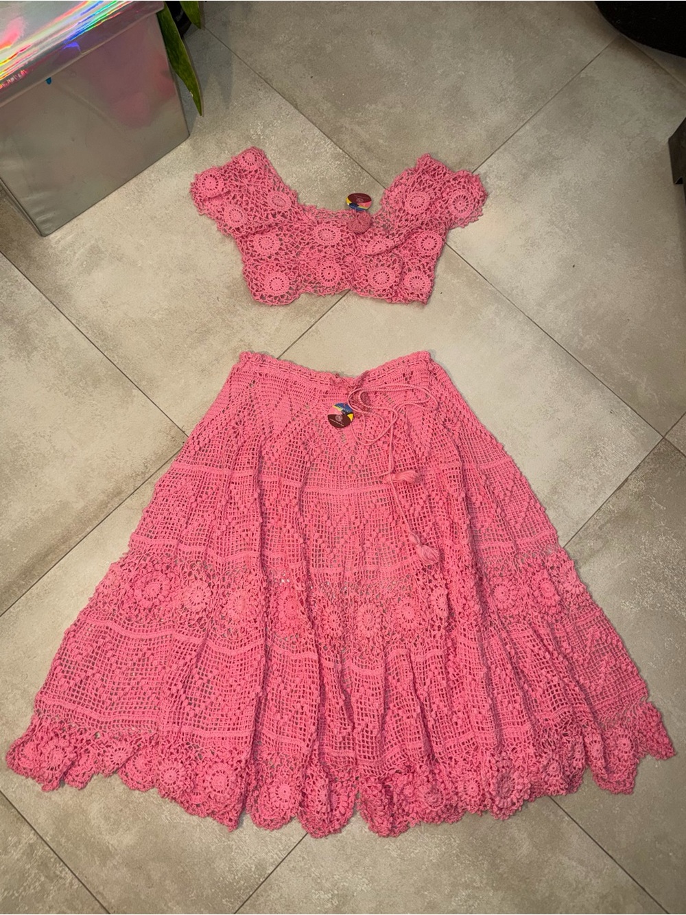 Cores do Brasil Brazilian Crochet 2-Piece Set